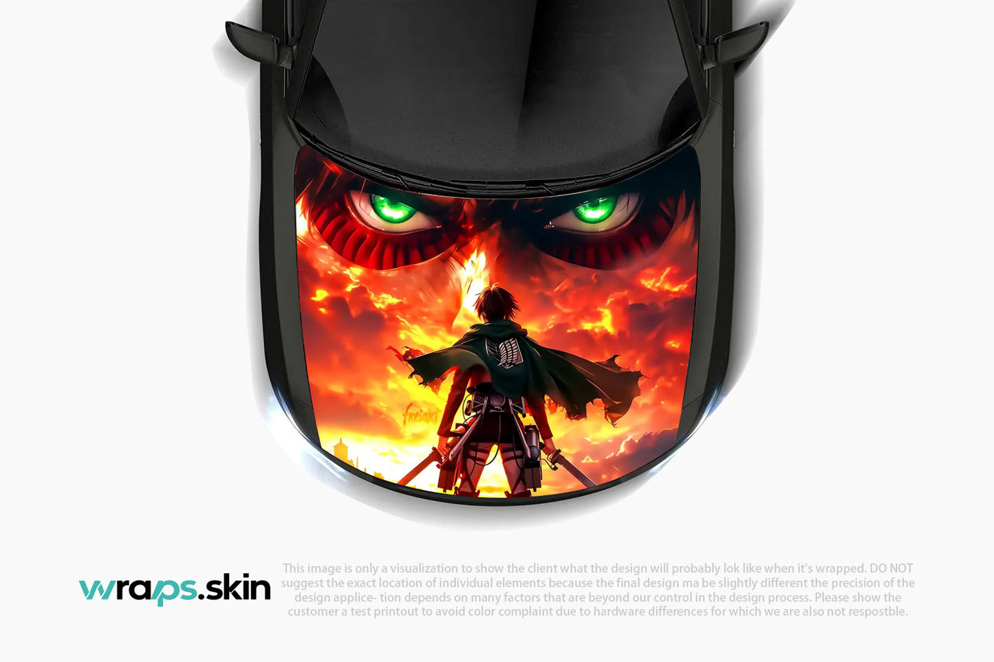 Titan's Wrath Premium Custom Hood Wrap