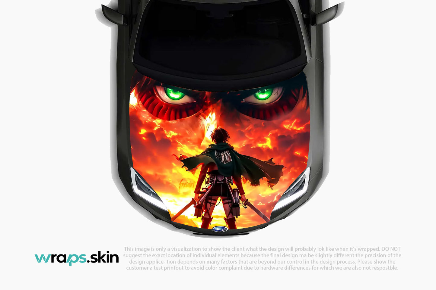 Titan's Wrath Premium Custom Hood Wrap