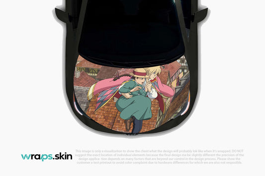 Premium Custom Anime Character Hood Wrap Rooftop Romance Series