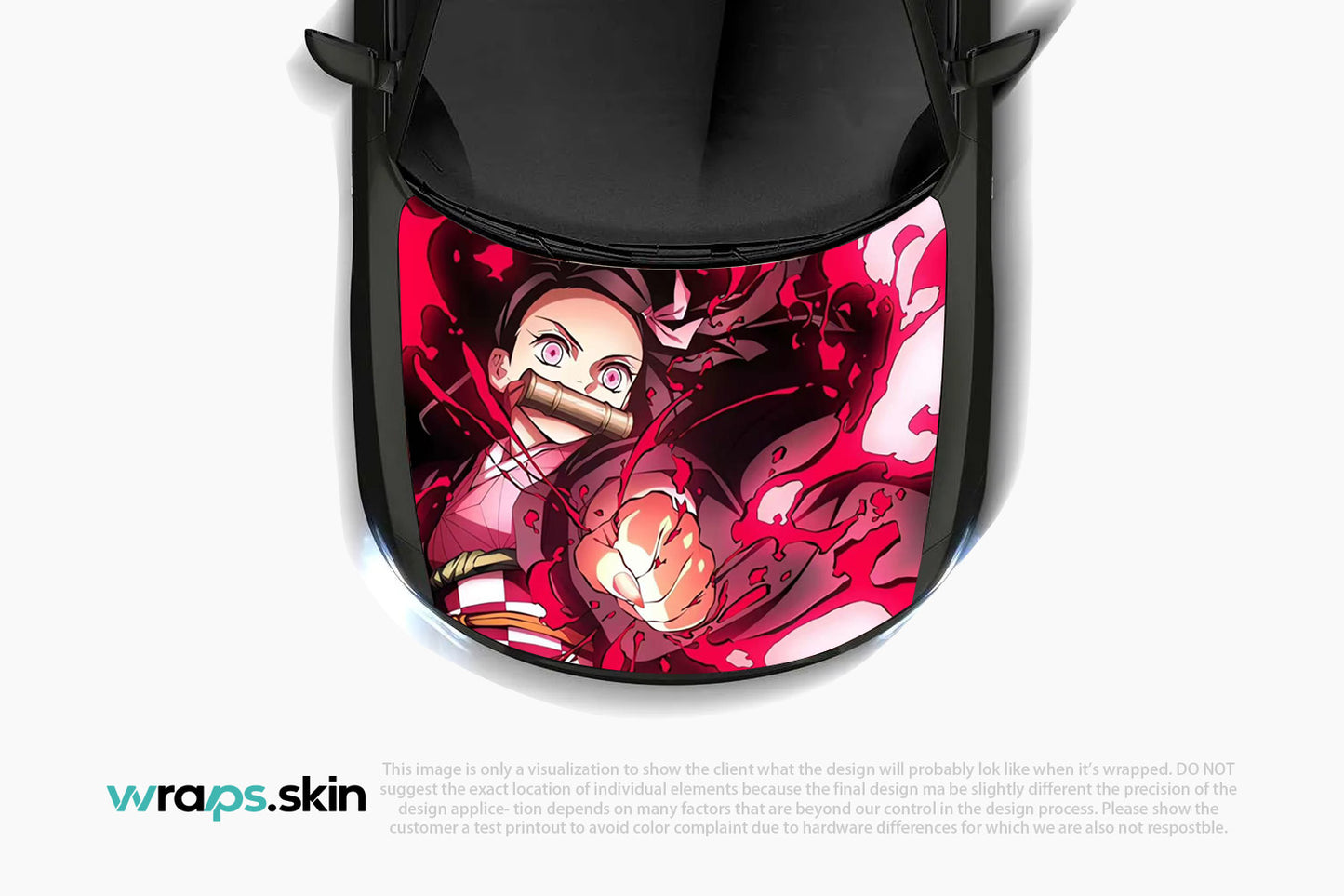 Sakura Fury Premium Custom Hood Wrap