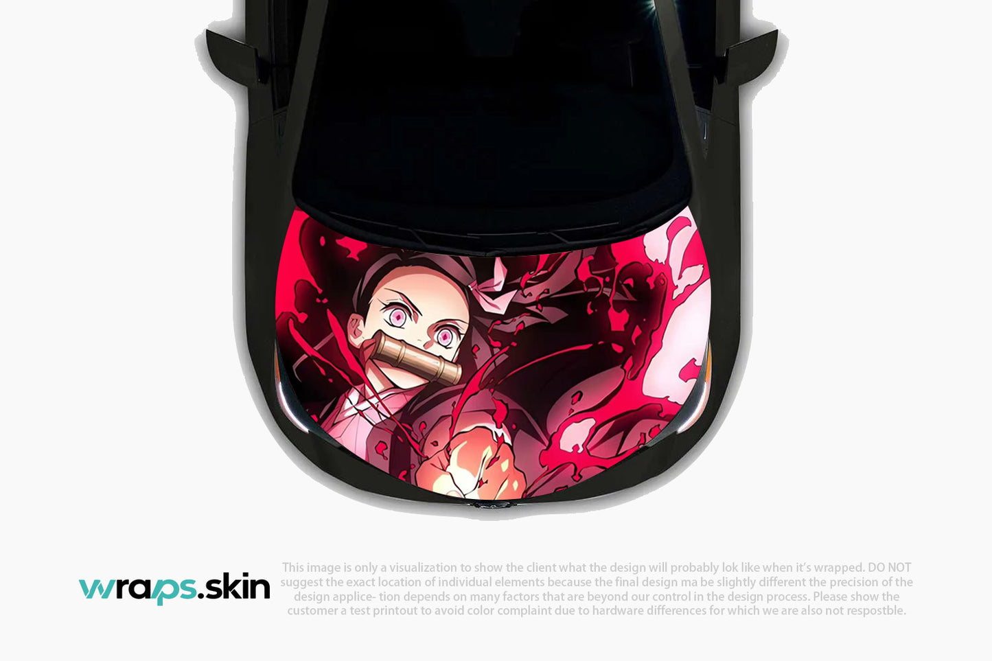 Sakura Fury Premium Custom Hood Wrap