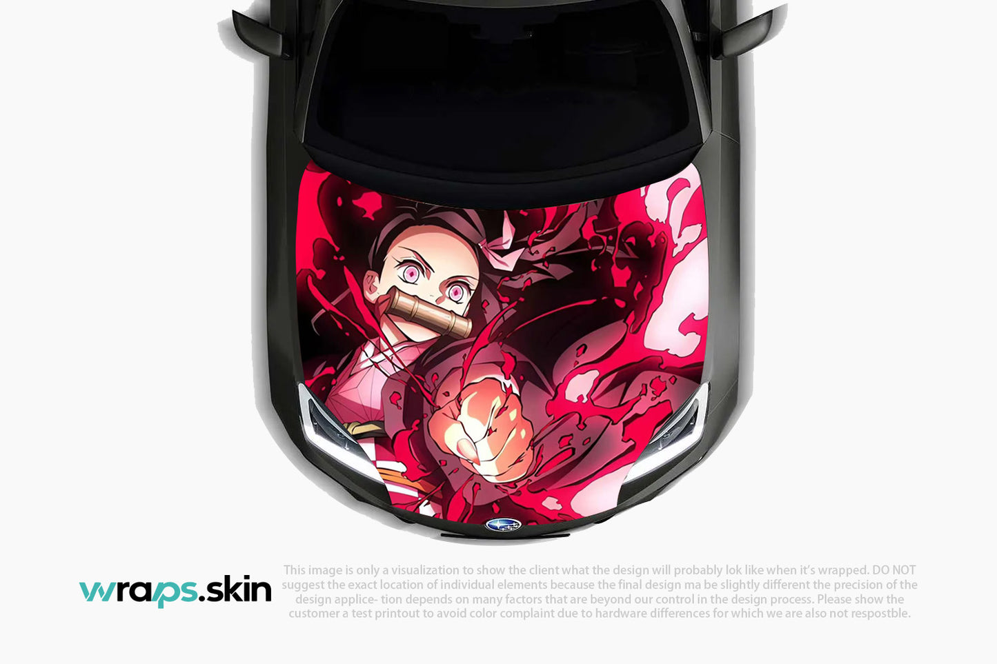 Sakura Fury Premium Custom Hood Wrap