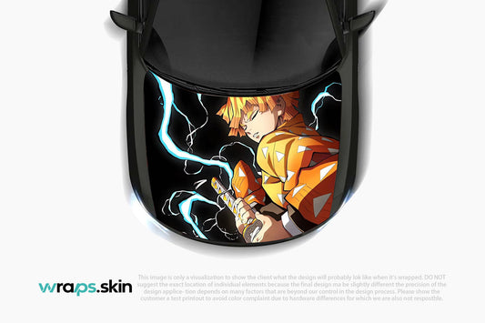 Lightning Strike Premium Custom Hood Wrap