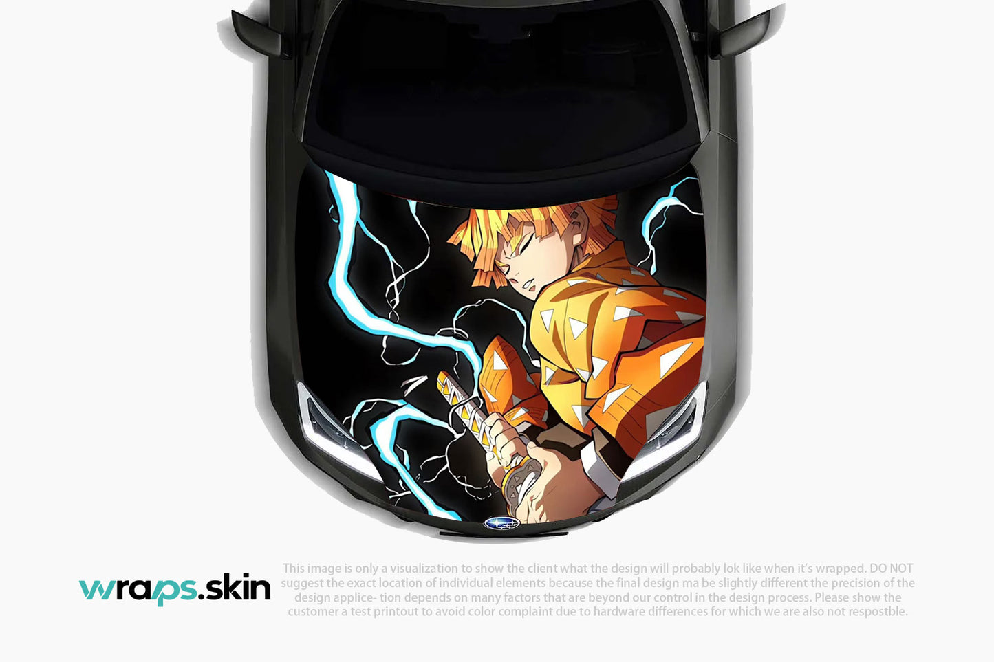 Lightning Strike Premium Custom Hood Wrap