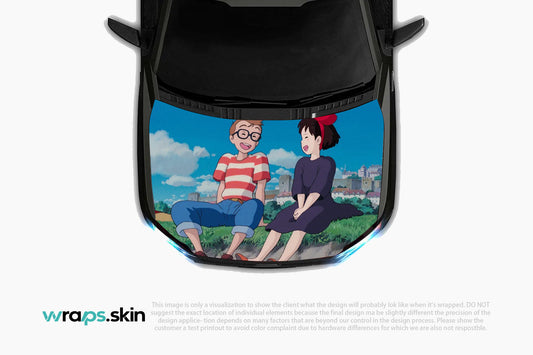 Premium Custom Anime Character Hood Wrap Coastal Town Friendship Series