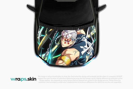 Flamboyant Fury Premium Custom Hood Wrap