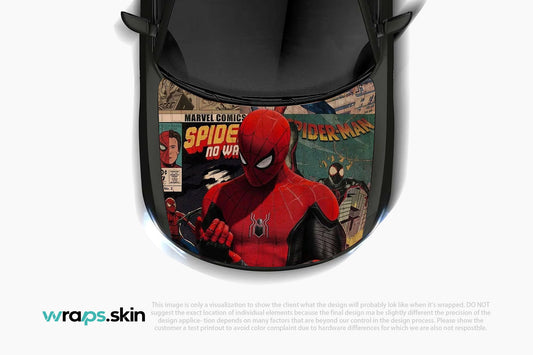 Dynamic Web-Slinger Themed Hood Wrap