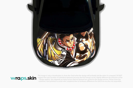 Inferno's Heart Premium Custom Hood Wrap