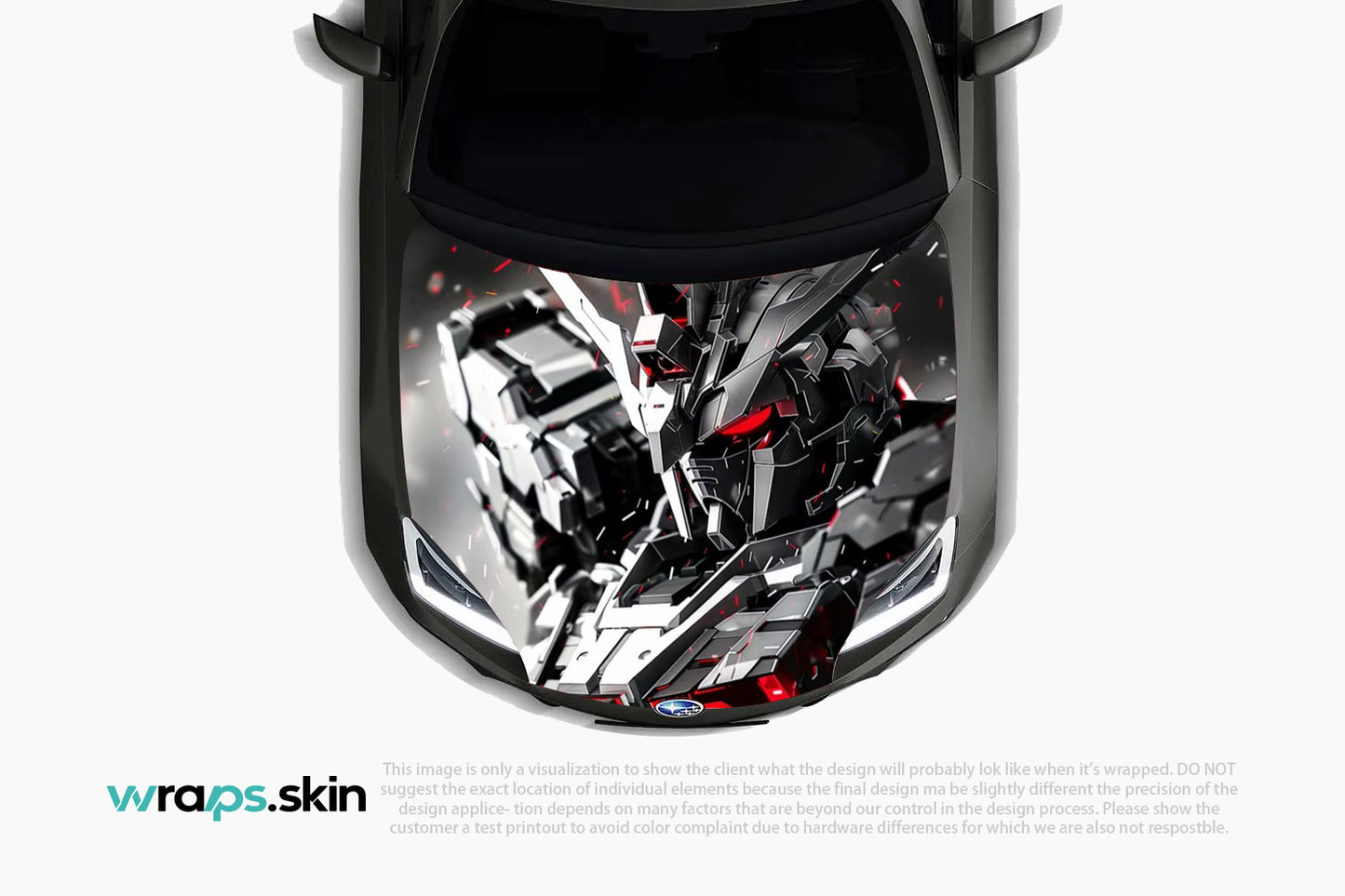 Mecha Warrior Custom Hood Wrap