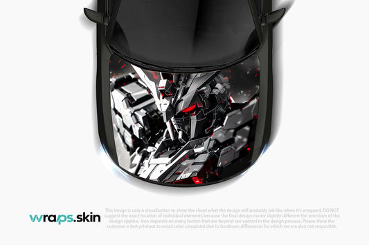 Mecha Warrior Custom Hood Wrap