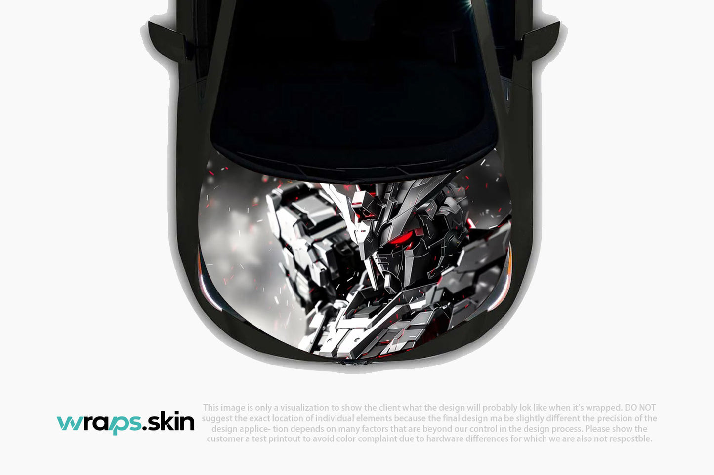 Mecha Warrior Custom Hood Wrap