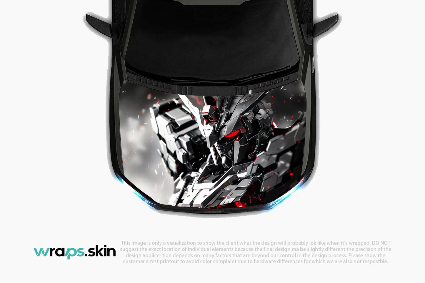 Mecha Warrior Custom Hood Wrap