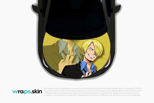 Premium Custom Anime Character Hood Wrap - Gentleman Chef Series