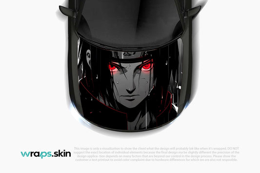 Crimson Gaze Premium Custom Hood Wrap