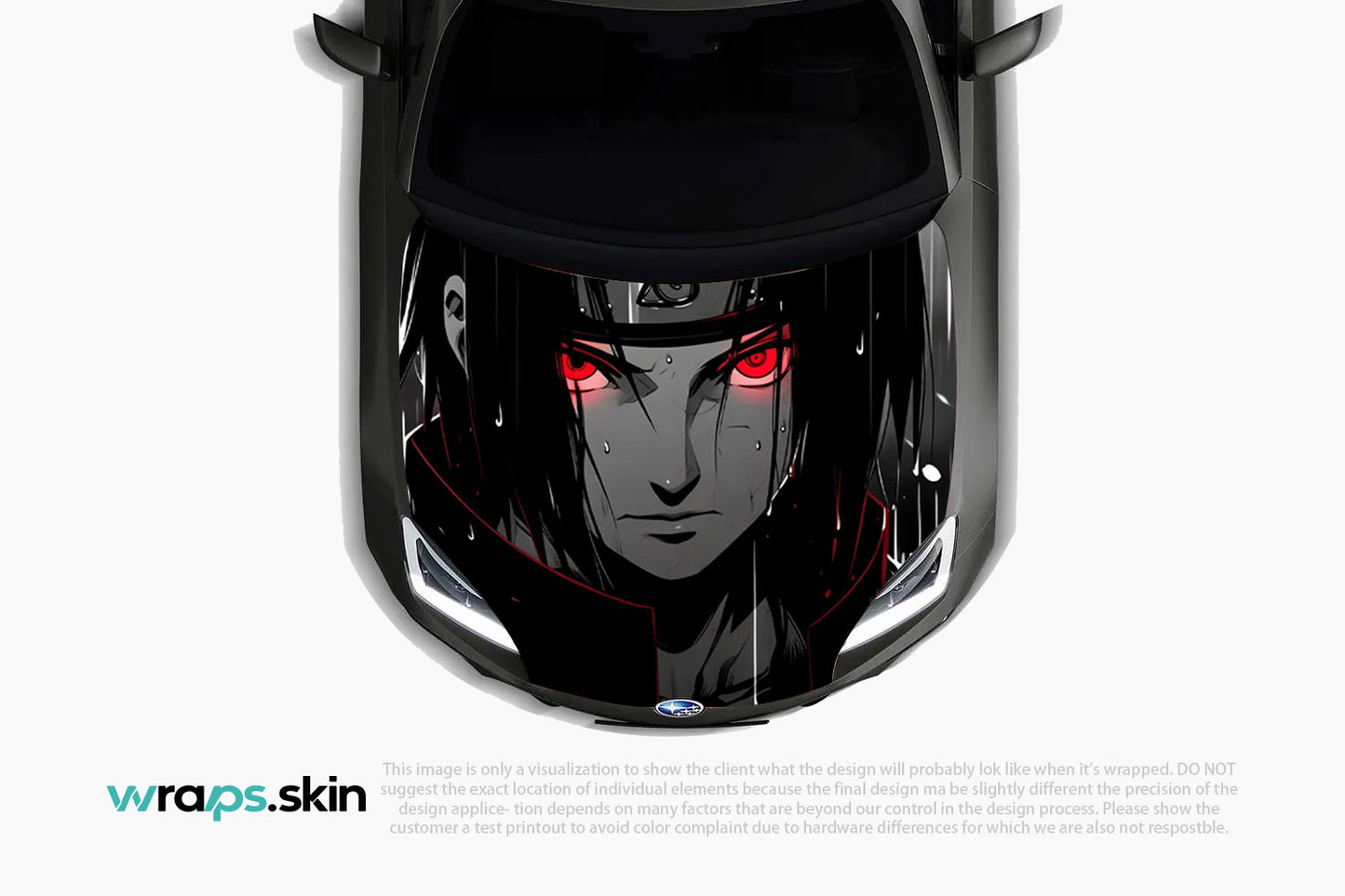 Crimson Gaze Premium Custom Hood Wrap