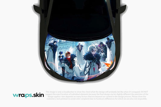 Moonlit Sisterhood Premium Custom Hood Wrap