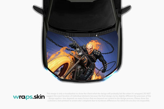 Premium Custom Anime Character Hood Wrap Midnight Inferno Rider Series