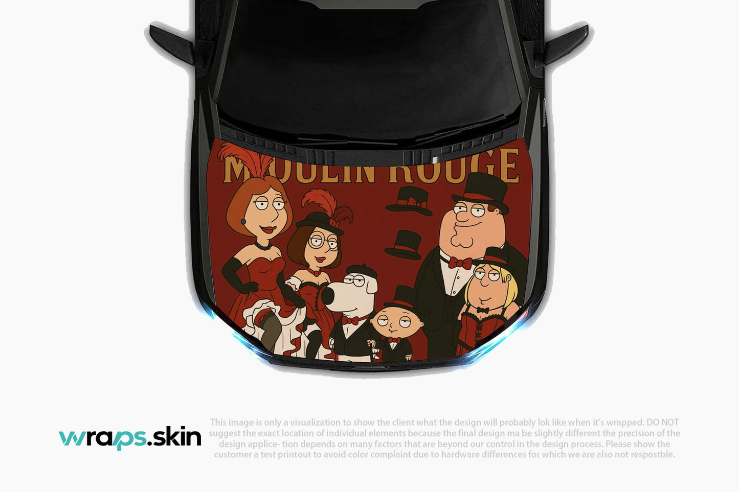 Theatrical Elegance Premium Custom Hood Wrap