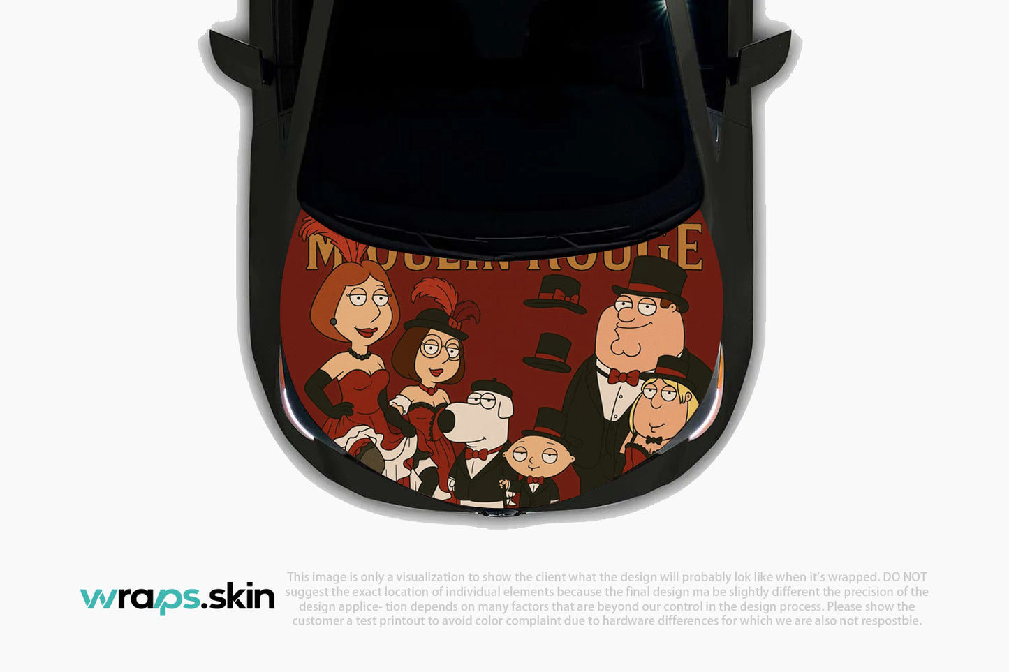 Theatrical Elegance Premium Custom Hood Wrap