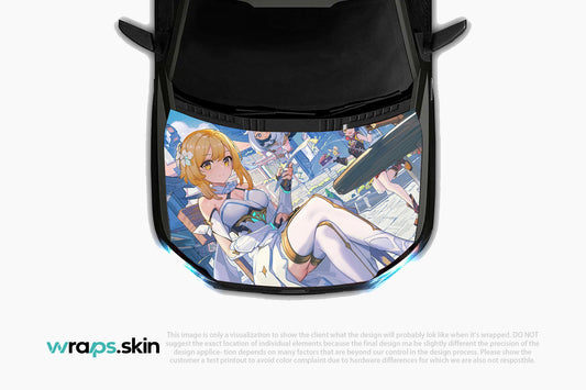 Golden Knight's Honor Premium Custom Hood Wrap