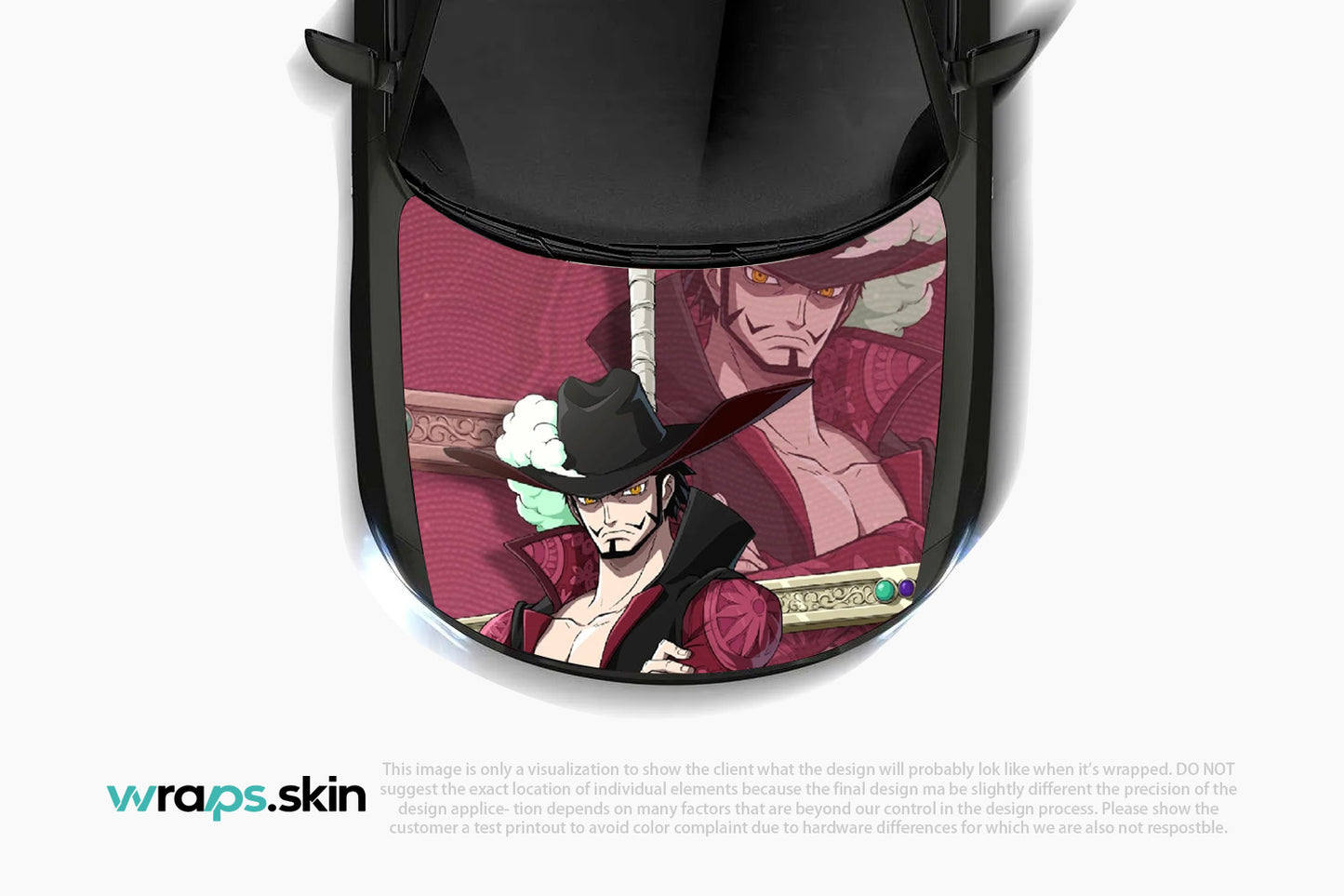 Premium Custom Anime Character Hood Wrap Legendary Blade Master Series