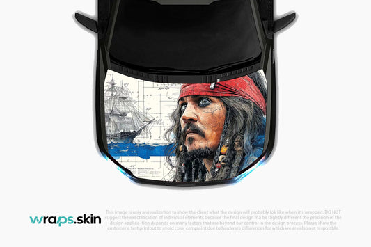 Premium Custom Anime Character Hood Wrap Maritime Legend Portrait Series