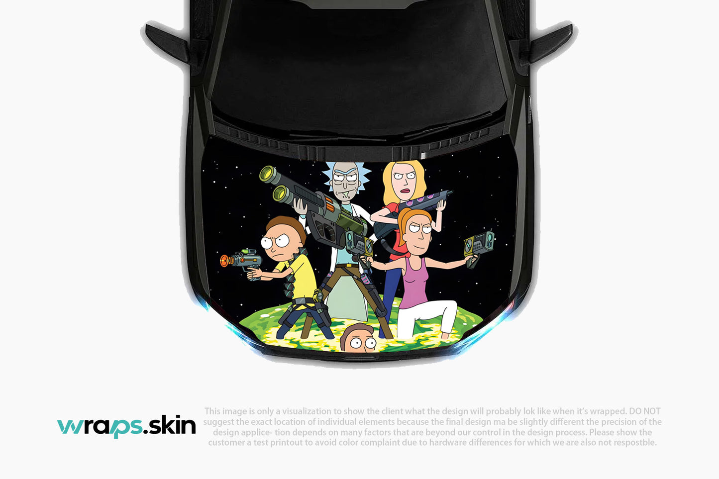 Interdimensional Adventures Premium Custom Hood Wrap
