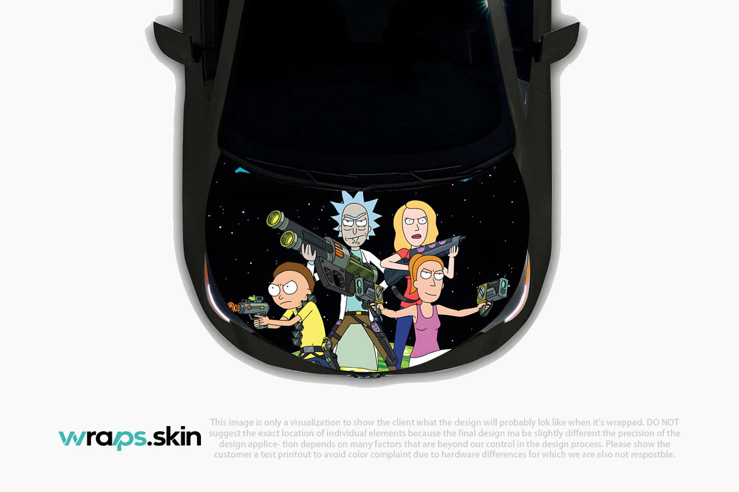 Interdimensional Adventures Premium Custom Hood Wrap