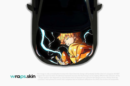 Lightning Strike  Premium Custom Hood Wrap