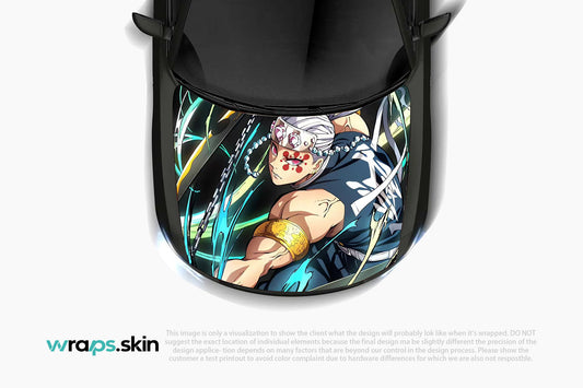 Flamboyant Fury Premium Custom Hood Wrap