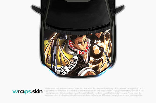 Inferno's Heart Premium Custom Hood Wrap