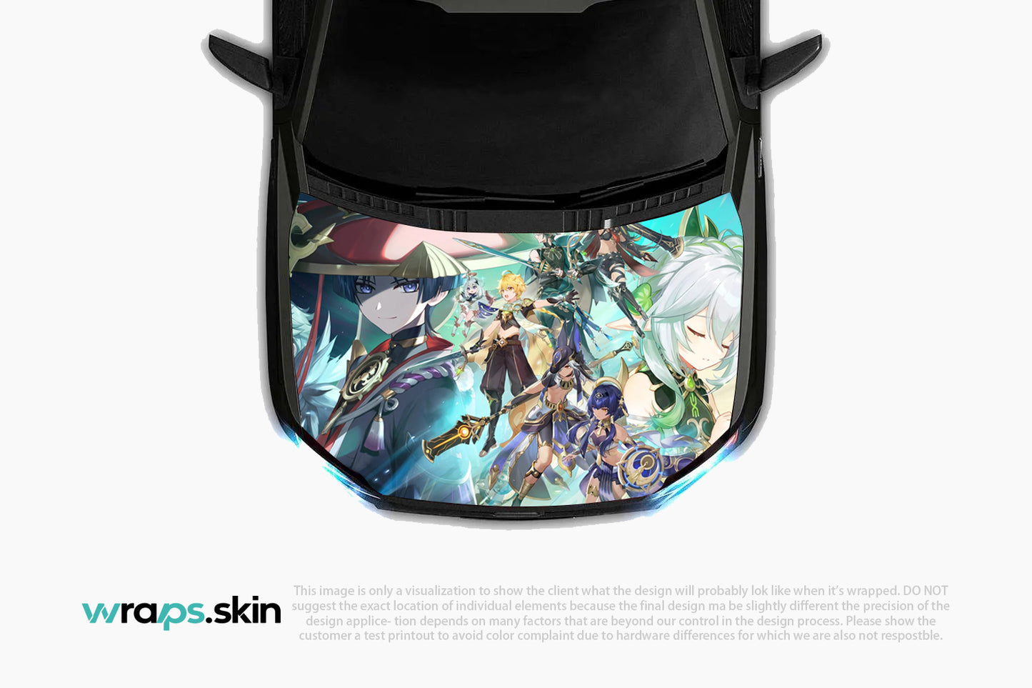 Elemental Convergence - Premium Custom Hood Wrap