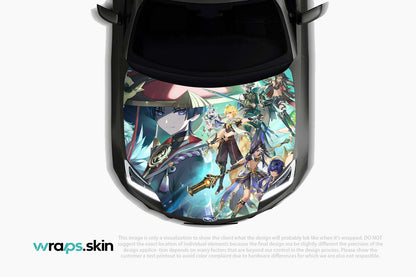 Elemental Convergence - Premium Custom Hood Wrap