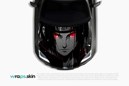 Crimson Gaze Premium Custom Hood Wrap