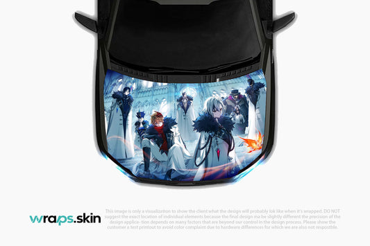 Moonlit Sisterhood Premium Custom Hood Wrap