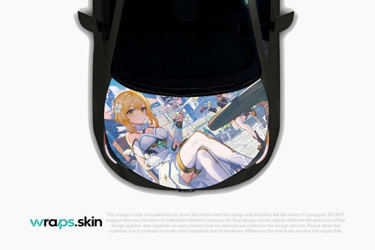 Golden Knight's Honor Premium Custom Hood Wrap